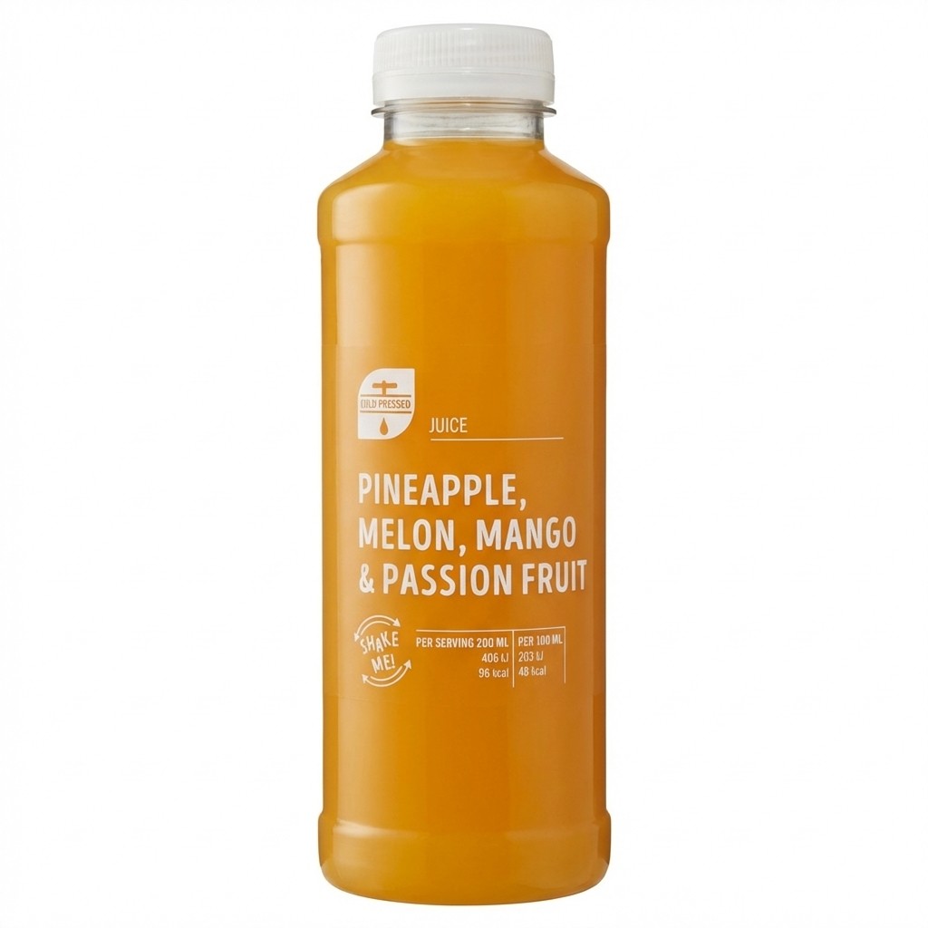 Lidl Pineapple, Melon, Mango & Passion Fruit Juice 500ml