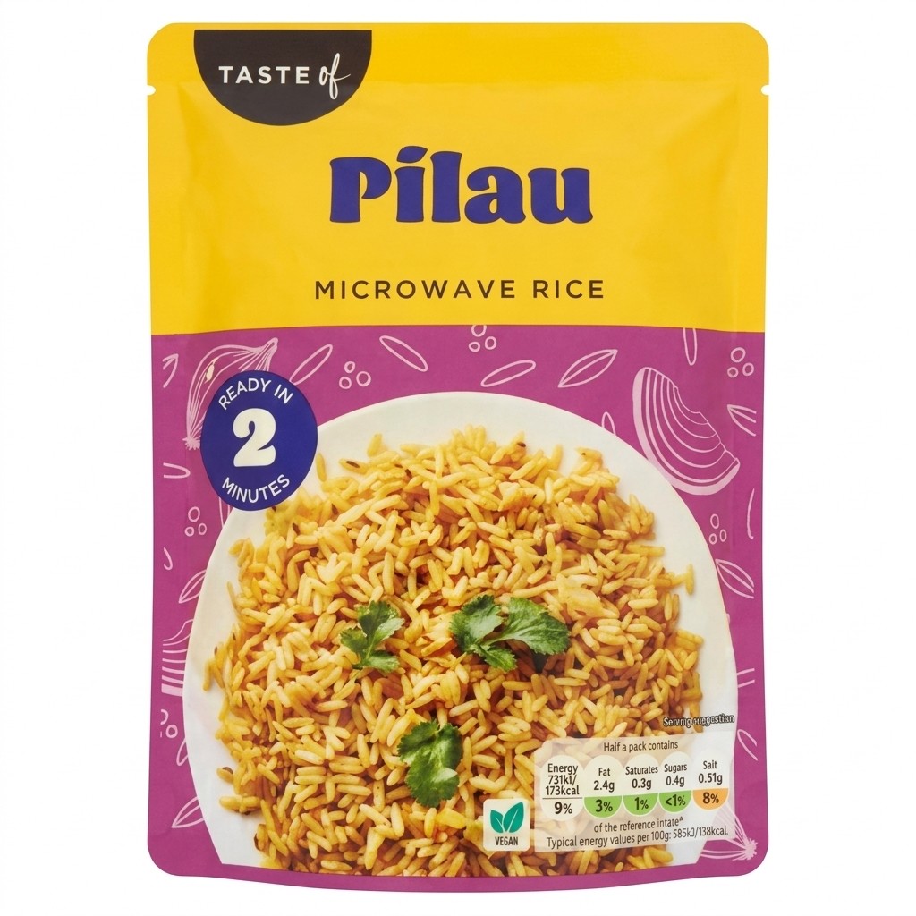 Taste of Pilau Microwave Rice 250g