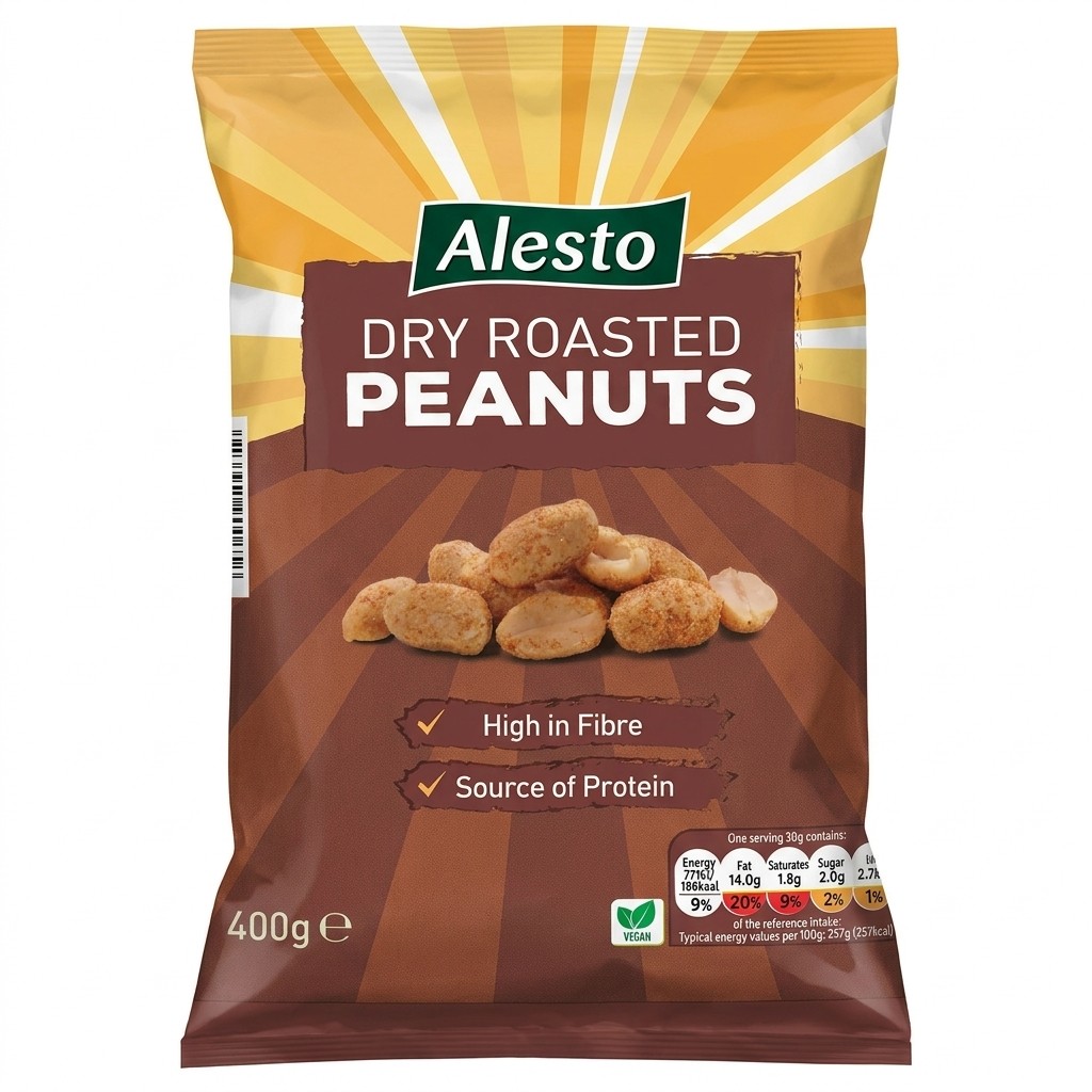 Alesto Dry Roasted Peanuts 400g