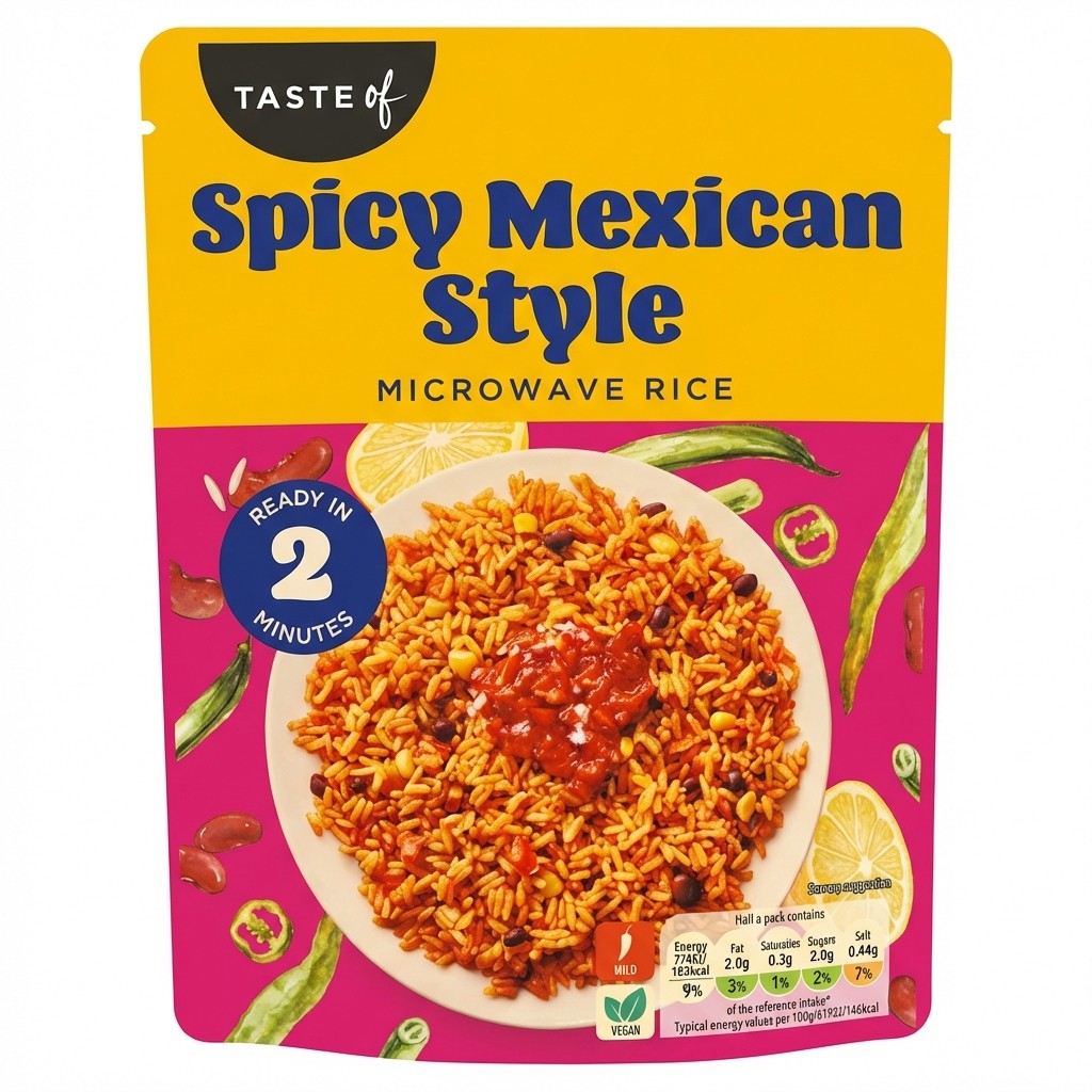 Taste of Spicy Mexican Style Microwave Rice 250g
