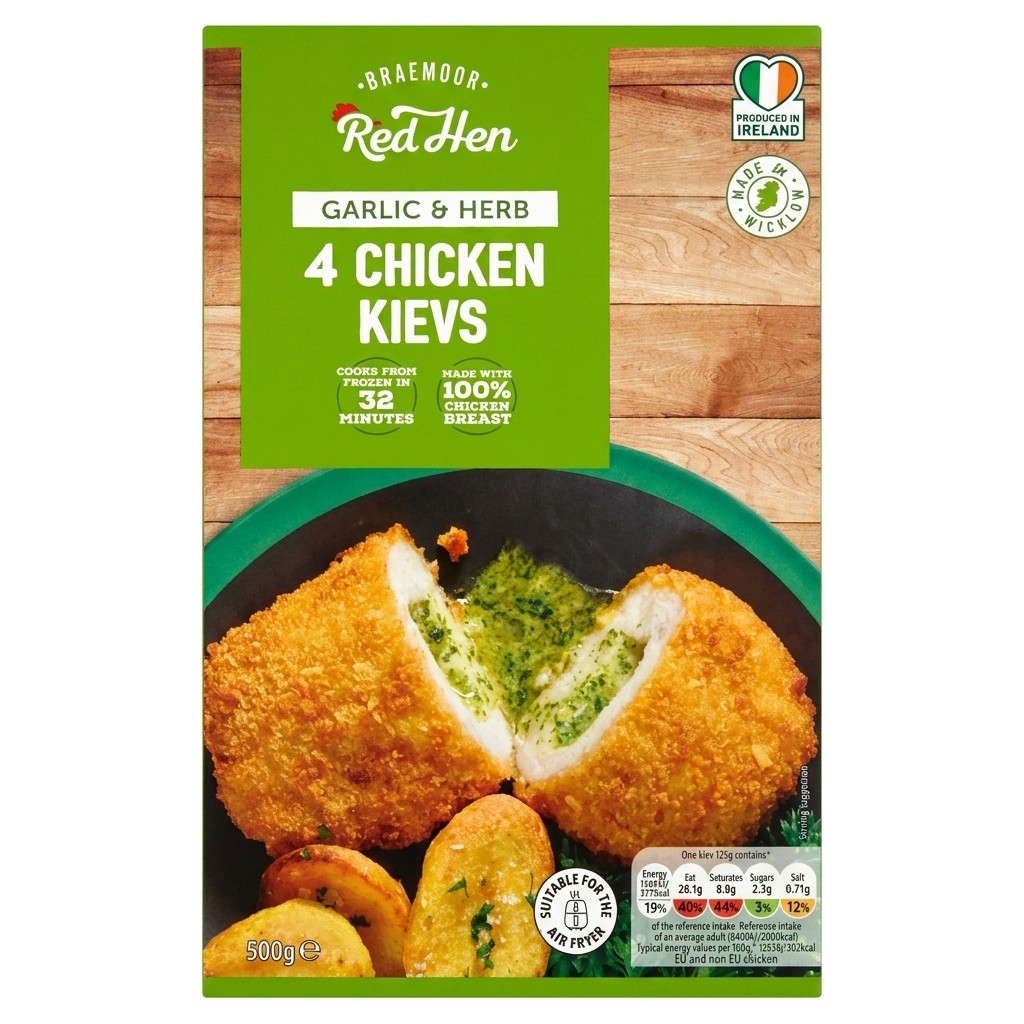 Red Hen Garlic & Herb Chicken Kievs 500g
