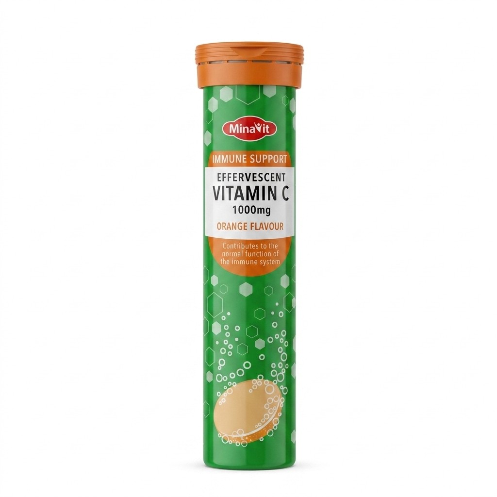MinaVit Effervescent Vitamin C 1000mg 80g