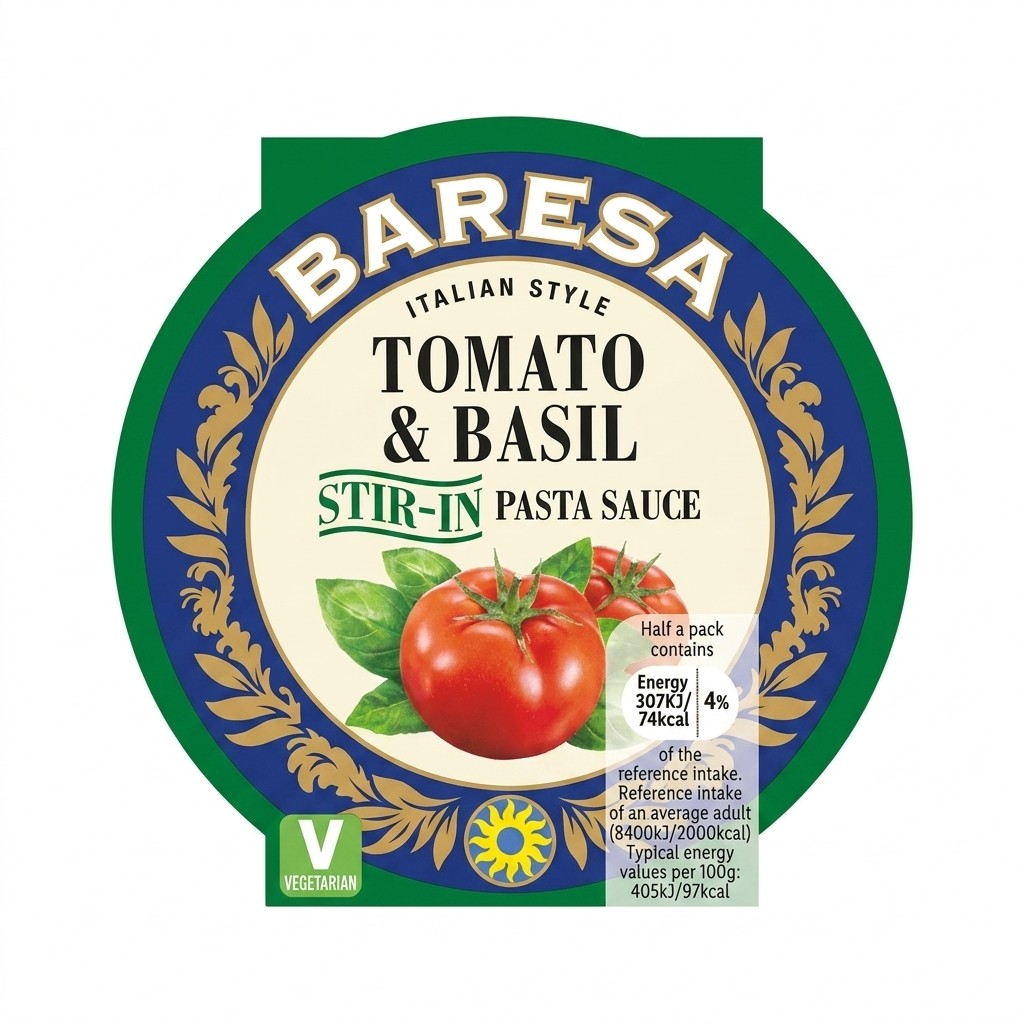Baresa Tomato & Basil Stir-In Pasta Sauce 150g