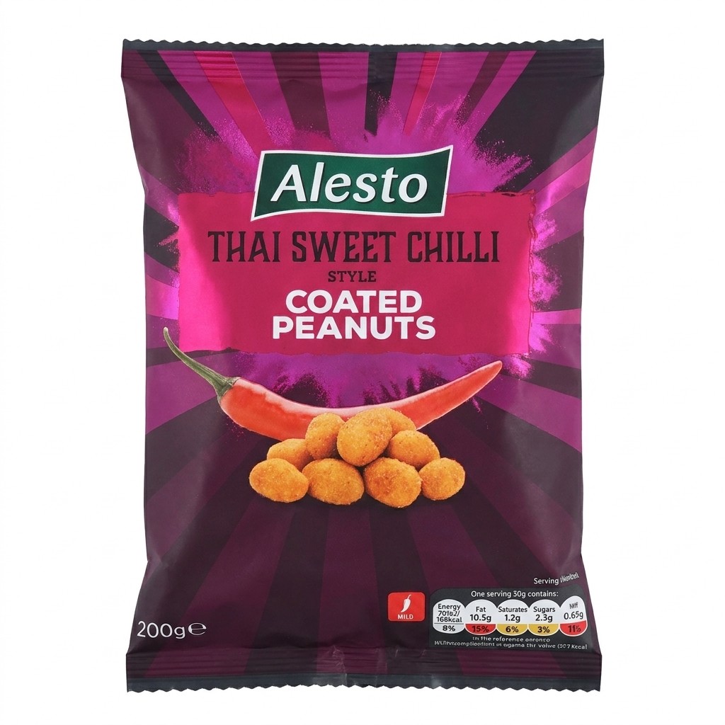 Alesto Thai Sweet Chilli Coated Peanuts 200g