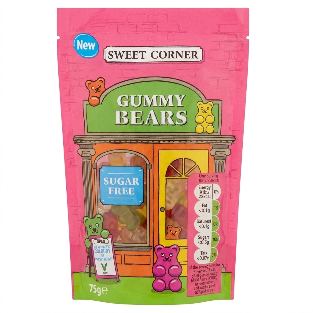 Sweet Corner Gummy Bears 75g