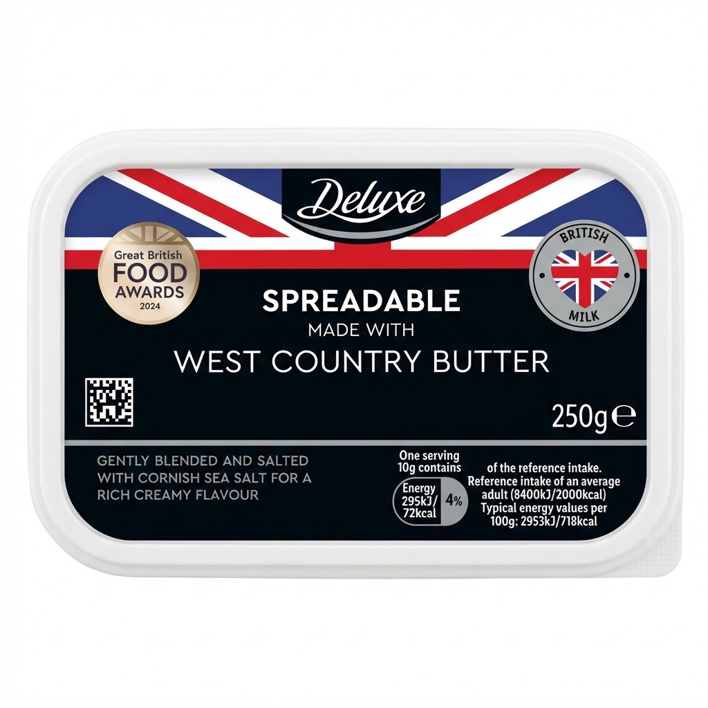 Deluxe Spreadable West Country Butter 250g