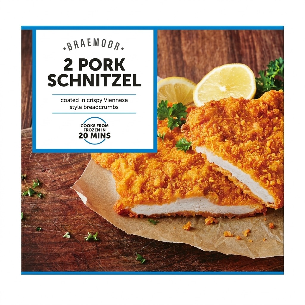 Braemoor 2 Pork Schnitzel 500g
