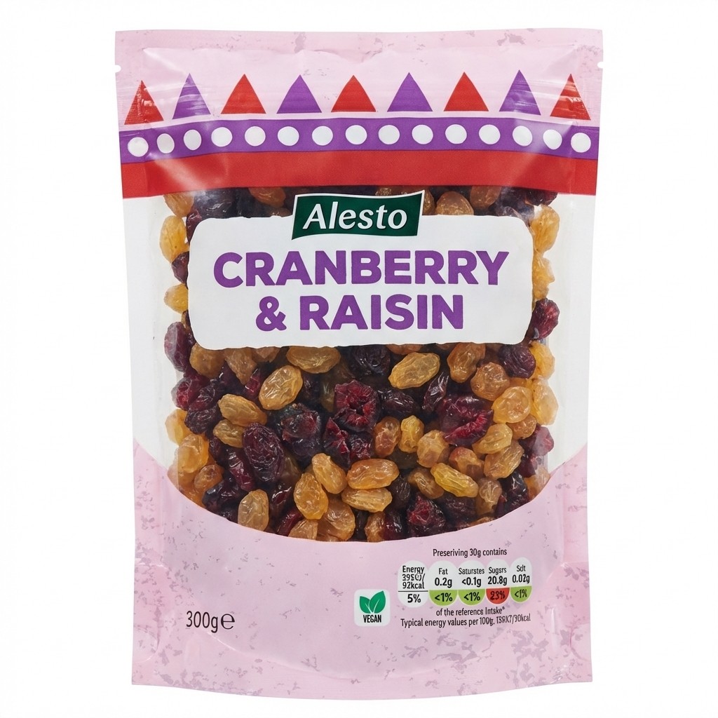 Alesto Cranberry & Raisin 300g