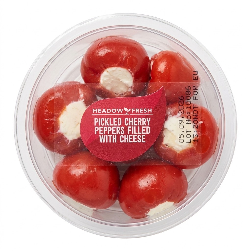 Meadow Fresh Pickled Cherry Peppers Filled with Cheese 150g