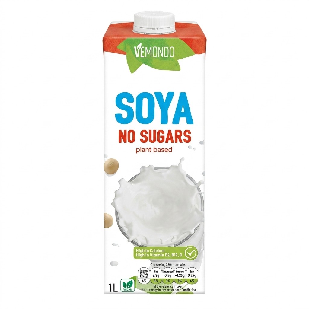 Vemondo Soya No Sugars 1L