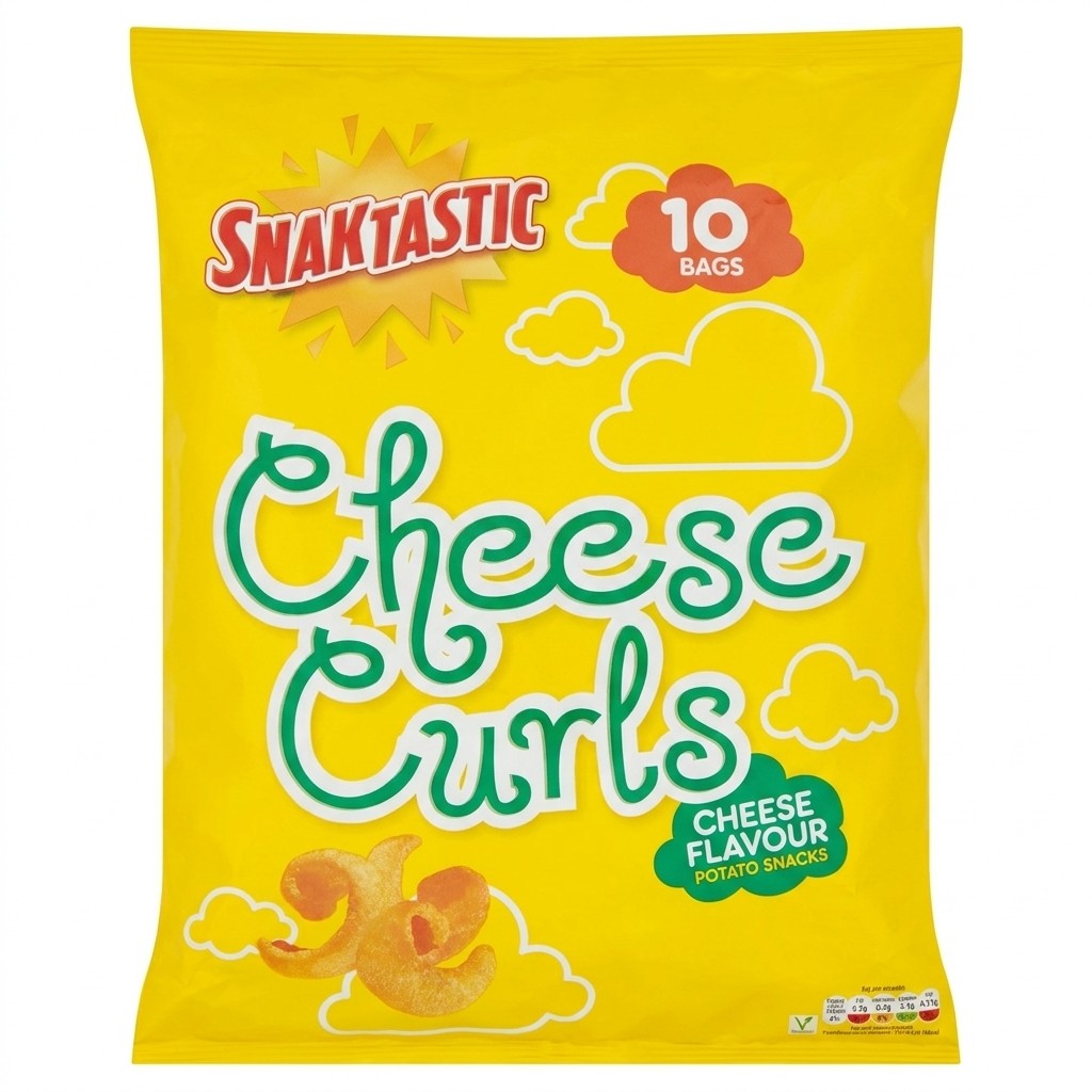 Snaktastic Cheese Curls 10x15g
