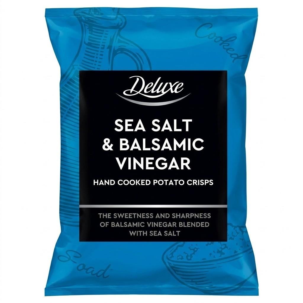 Deluxe Sea Salt & Balsamic Vinegar Potato Crisps 150g