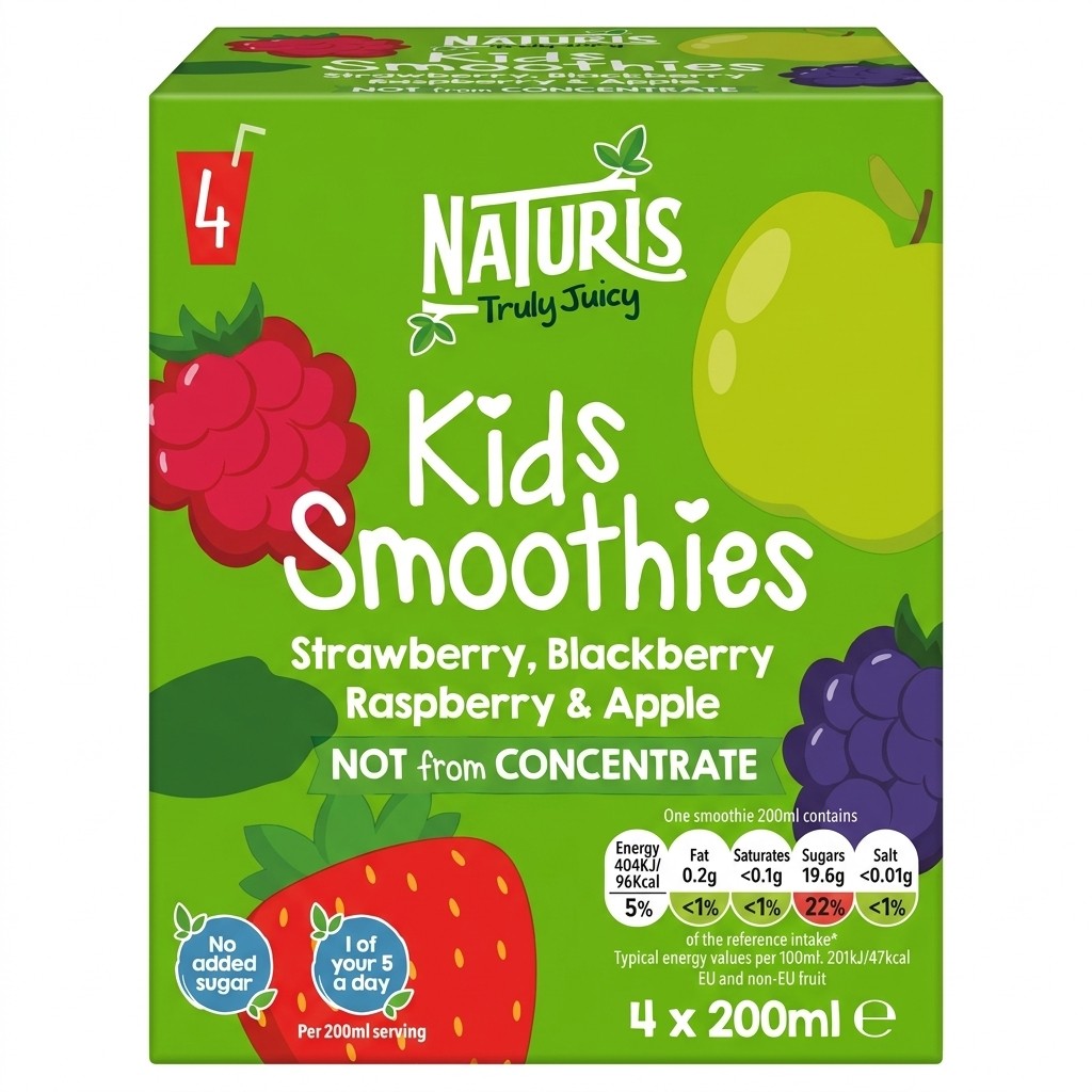 Naturis Truly Juicy Kids Smoothies 4x200ml