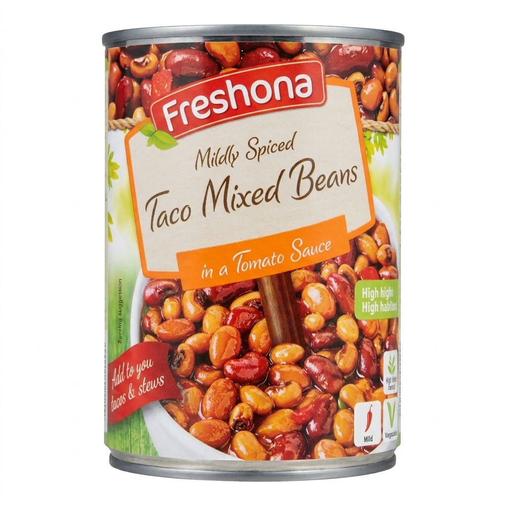 Freshona Taco Mixed Beans 395g