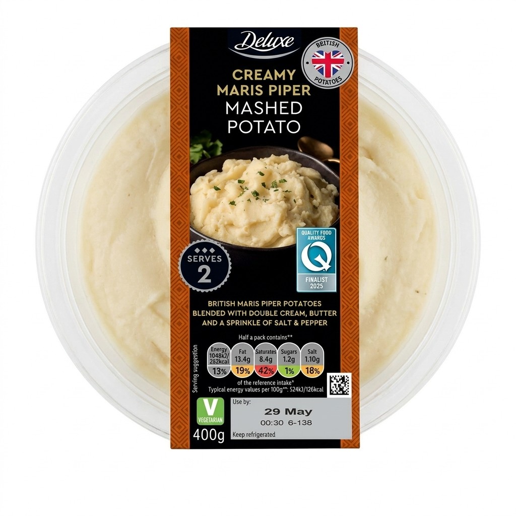 Deluxe Creamy Maris Piper Mashed Potato 400g