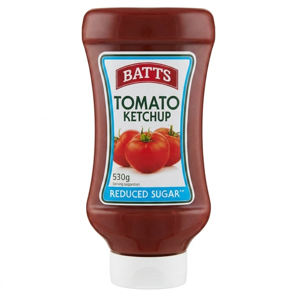 Batts Tomato Ketchup Reduced Sugar 530g