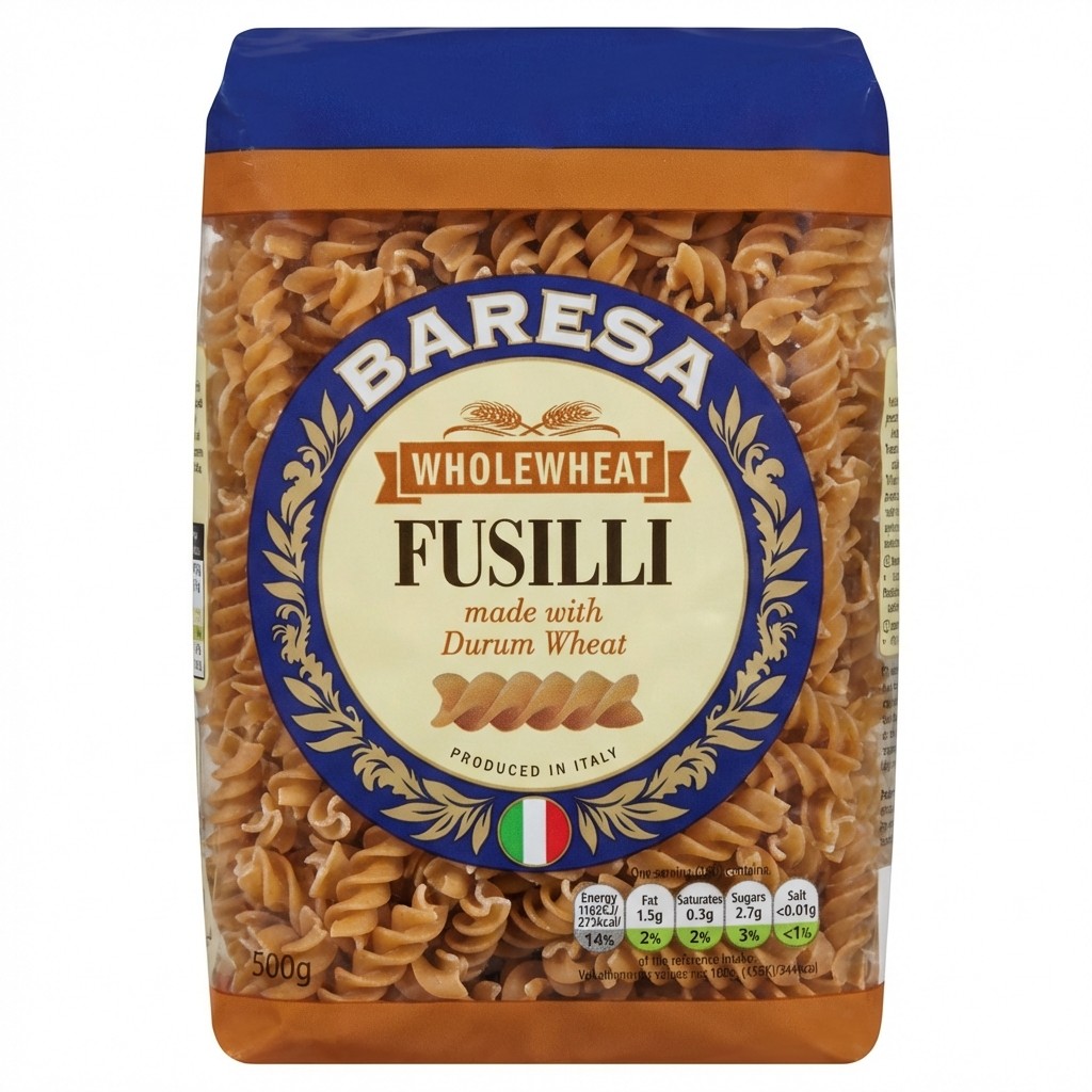 Baresa Wholewheat Fusilli 500g