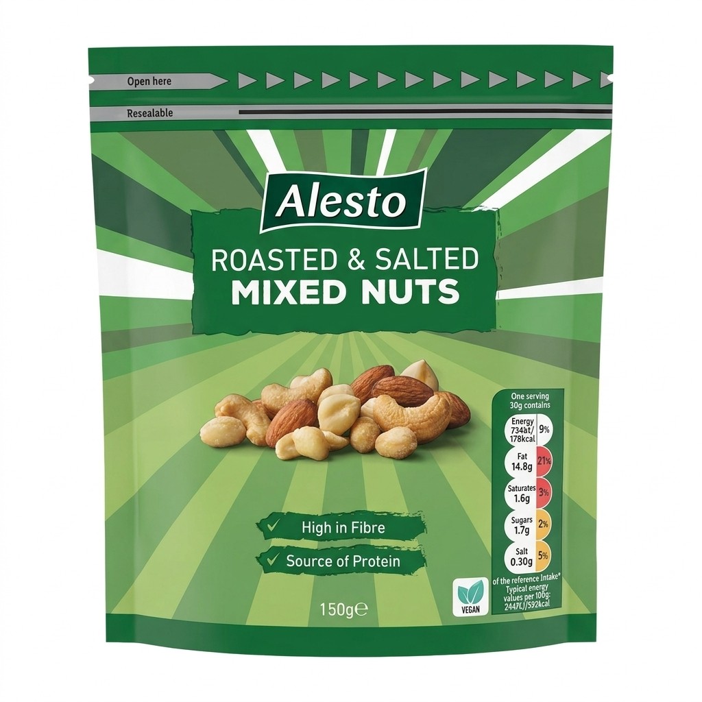 Alesto Roasted & Salted Mixed Nuts 150g