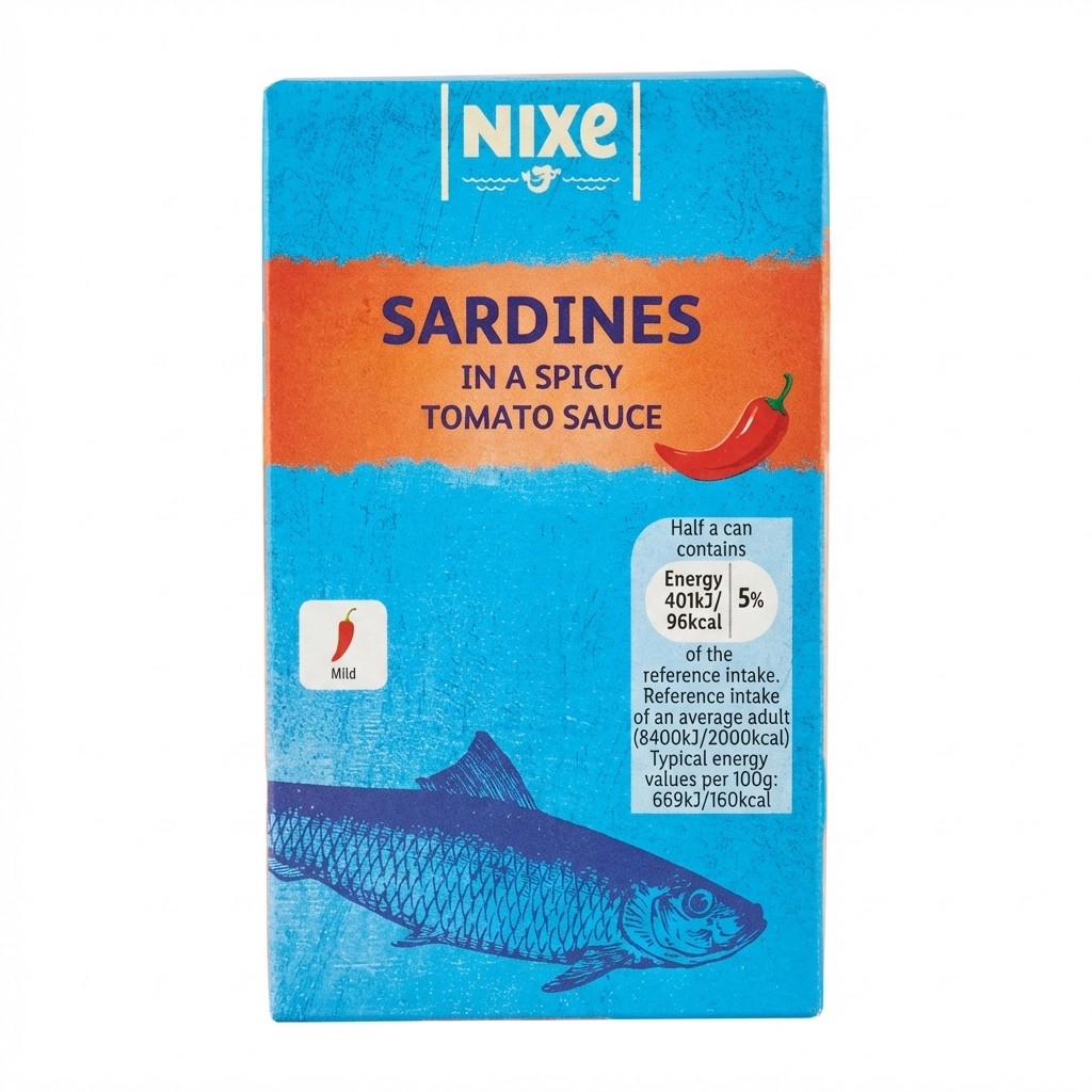 Nixe Sardines in a Spicy Tomato Sauce 120g