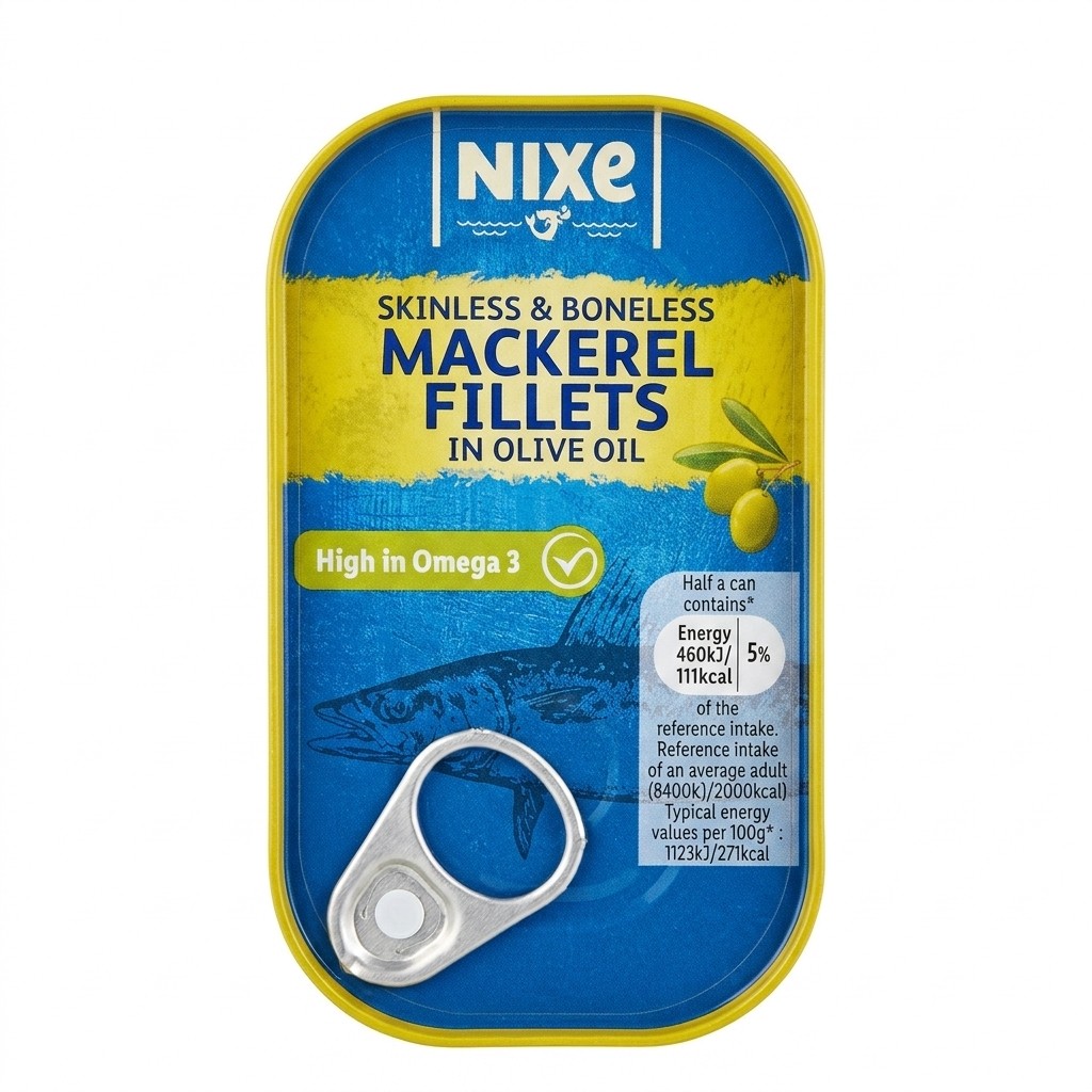 Nixe Mackerel Fillets in Olive Oil 125g
