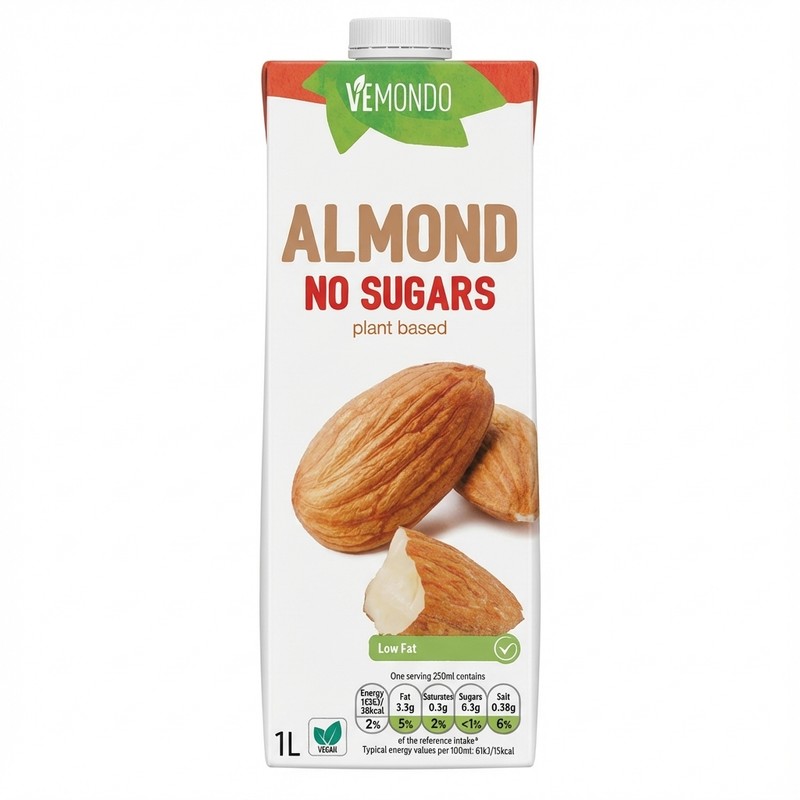 Vemondo Almond No Sugars 1l