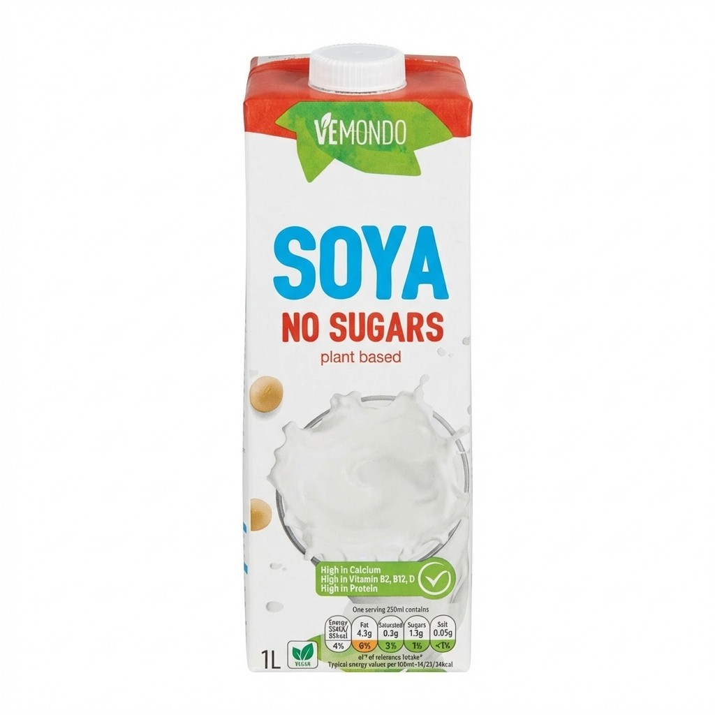 Vemondo Soya No Sugars 1l