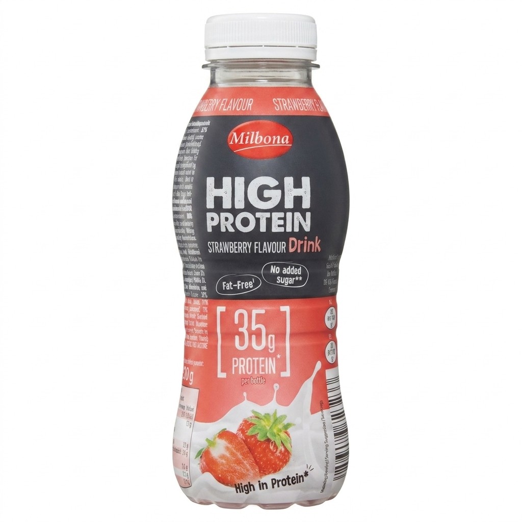 Milbona High Protein Strawberry Drink 330ml