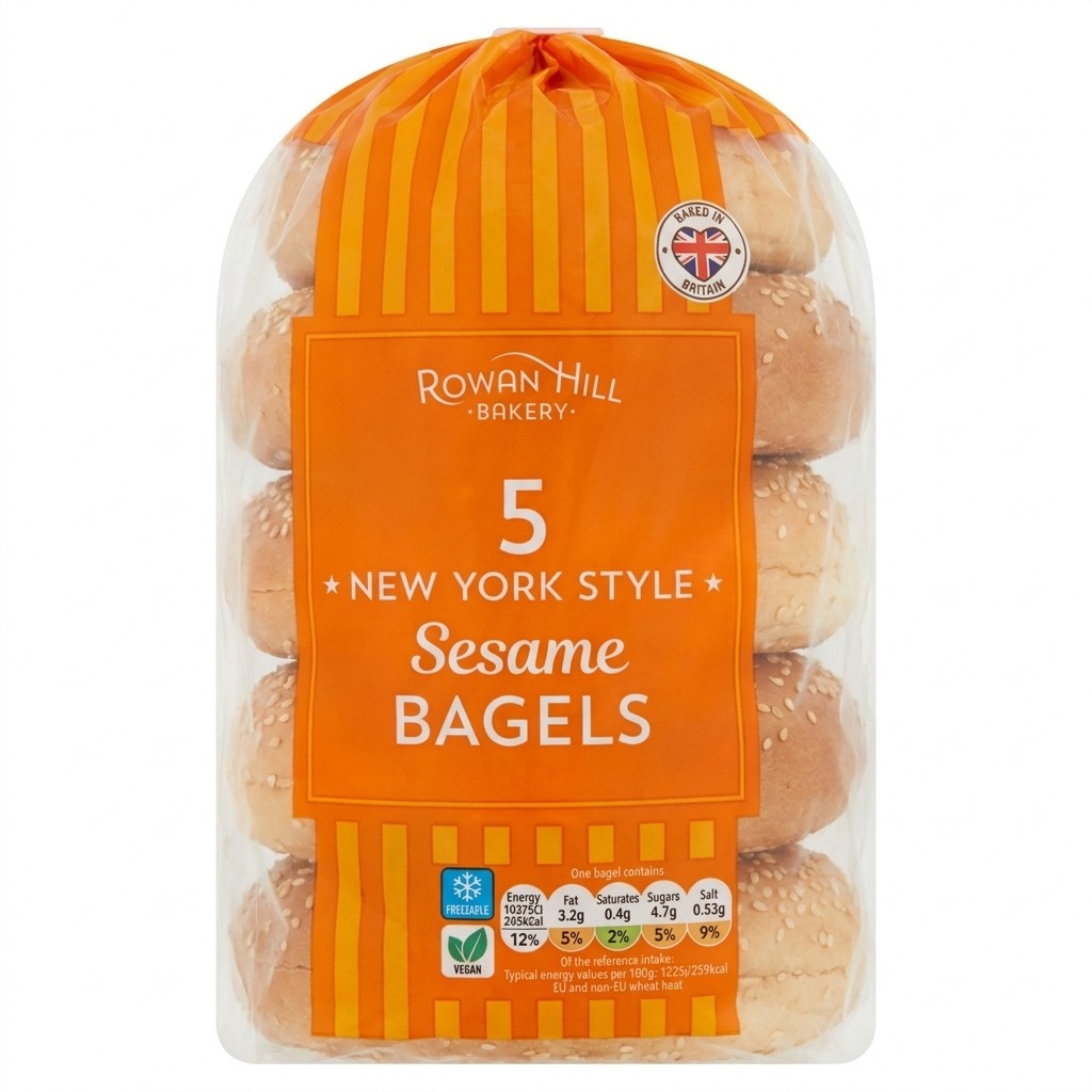 Rowan Hill Bakery New York Style Sesame Bagels 5pcs