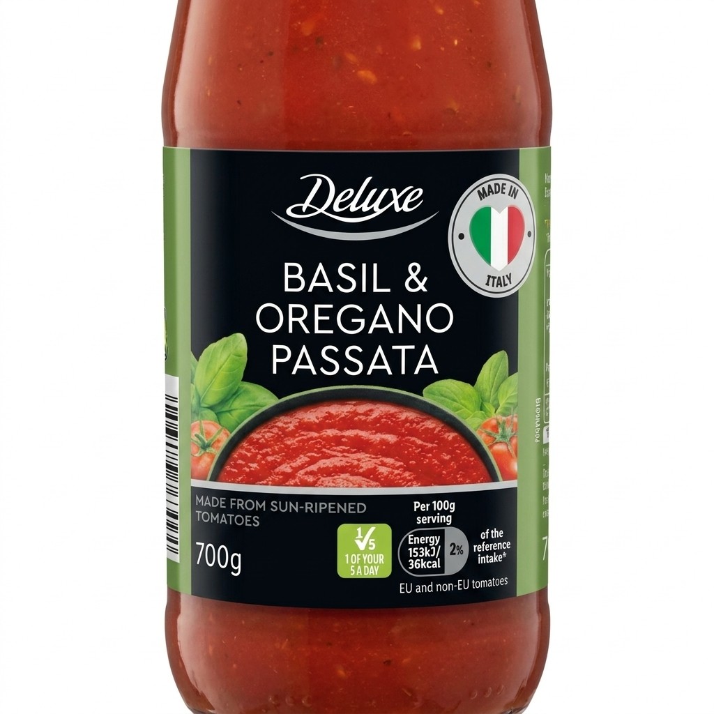Deluxe Basil & Oregano Passata 700g