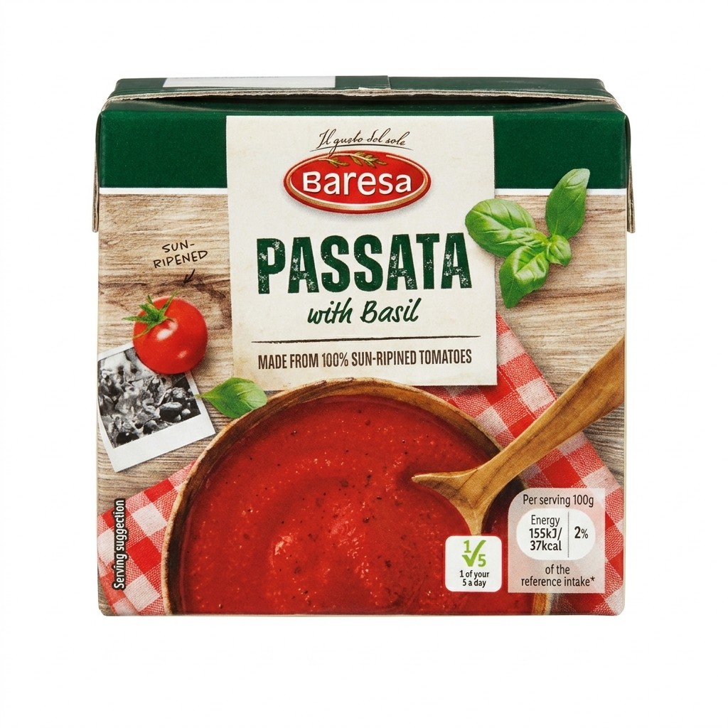 Baresa Passata with Basil 500g