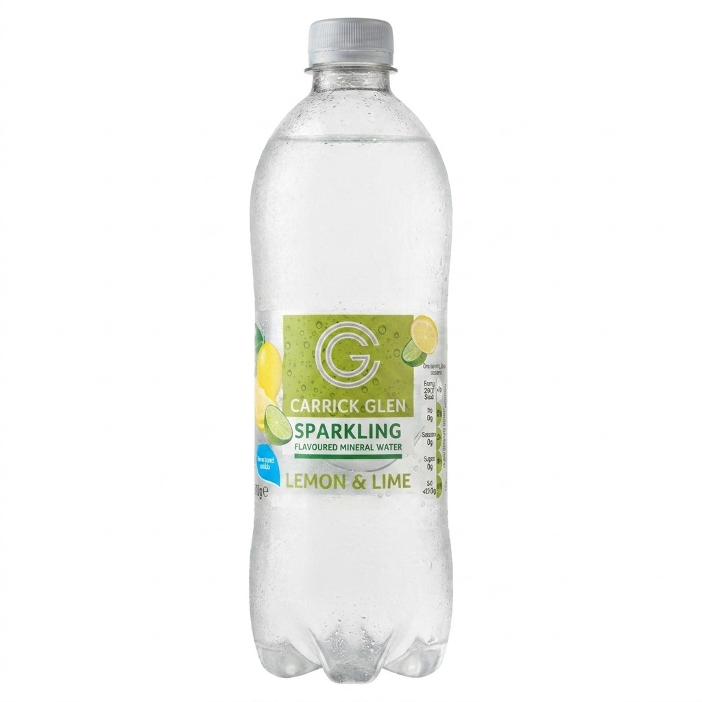 Lidl Lemon & Lime Flavoured Mineral Water 1L