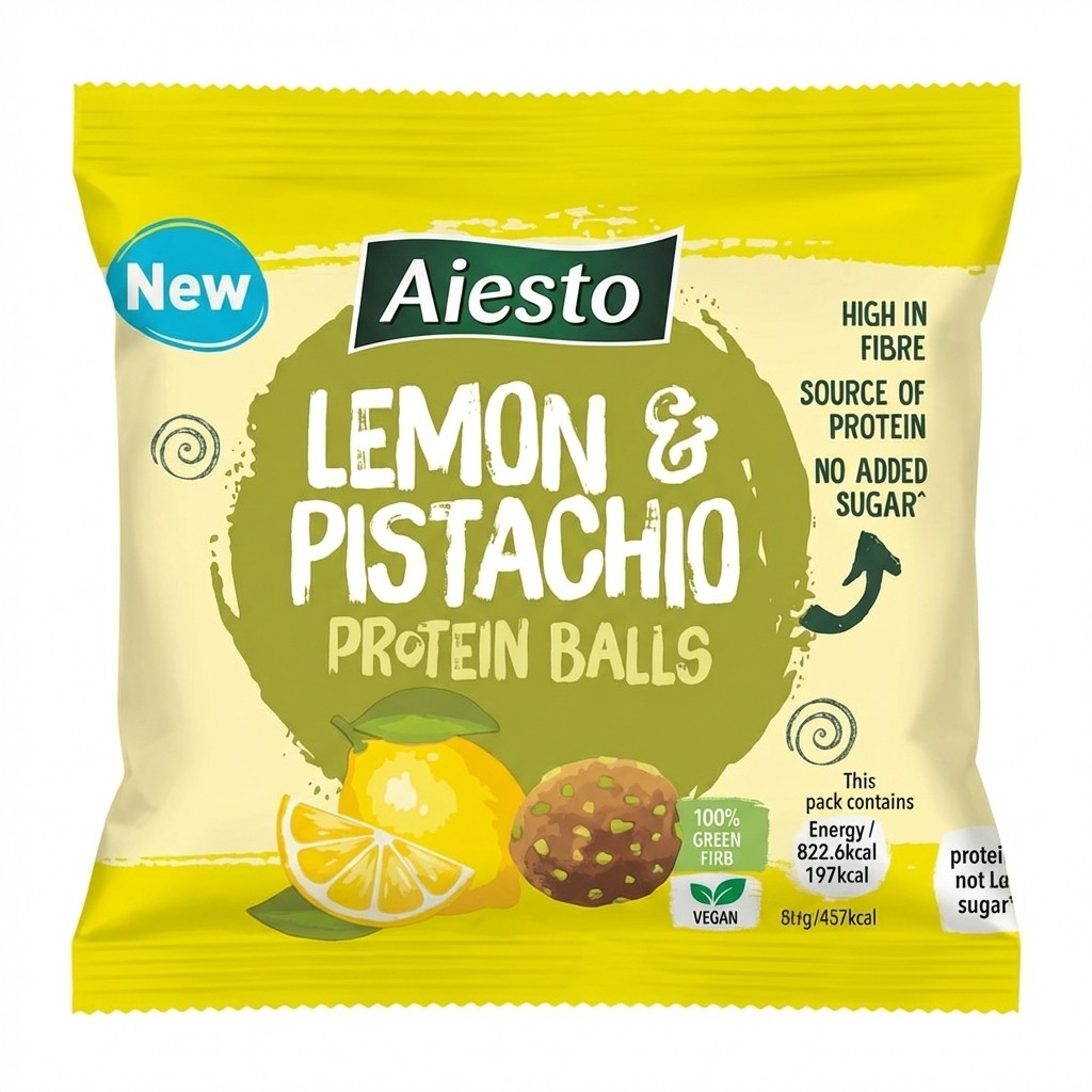 Alesto Lemon & Pistachio Protein Balls 45g