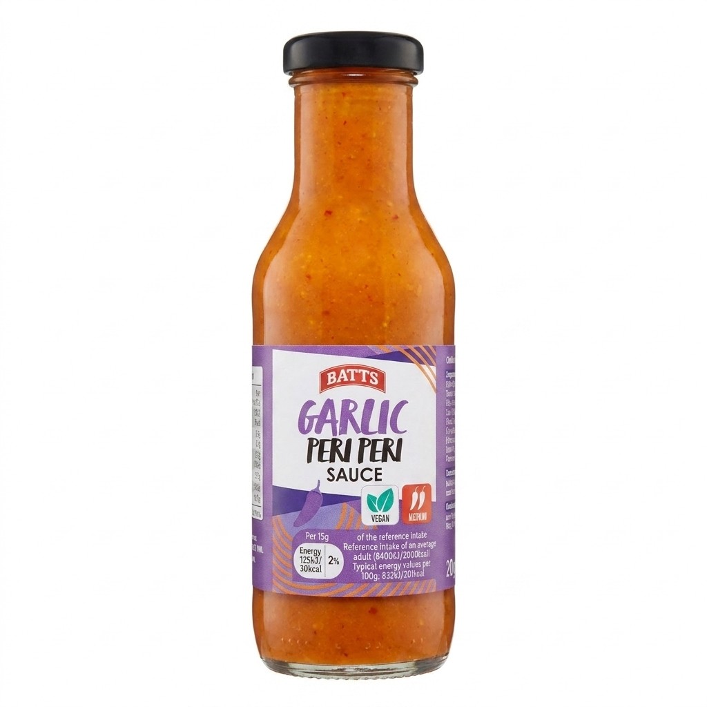 Batts Garlic Peri Peri Sauce 250g