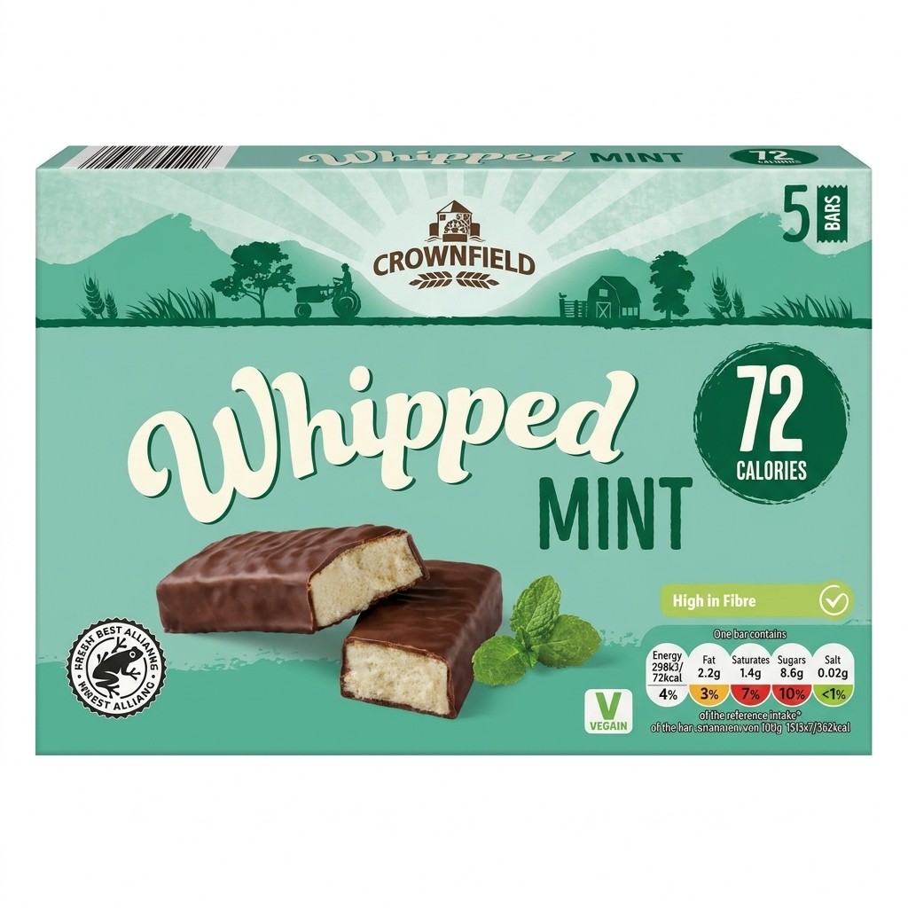 Crownfield Whipped Mint 5 bars 100g