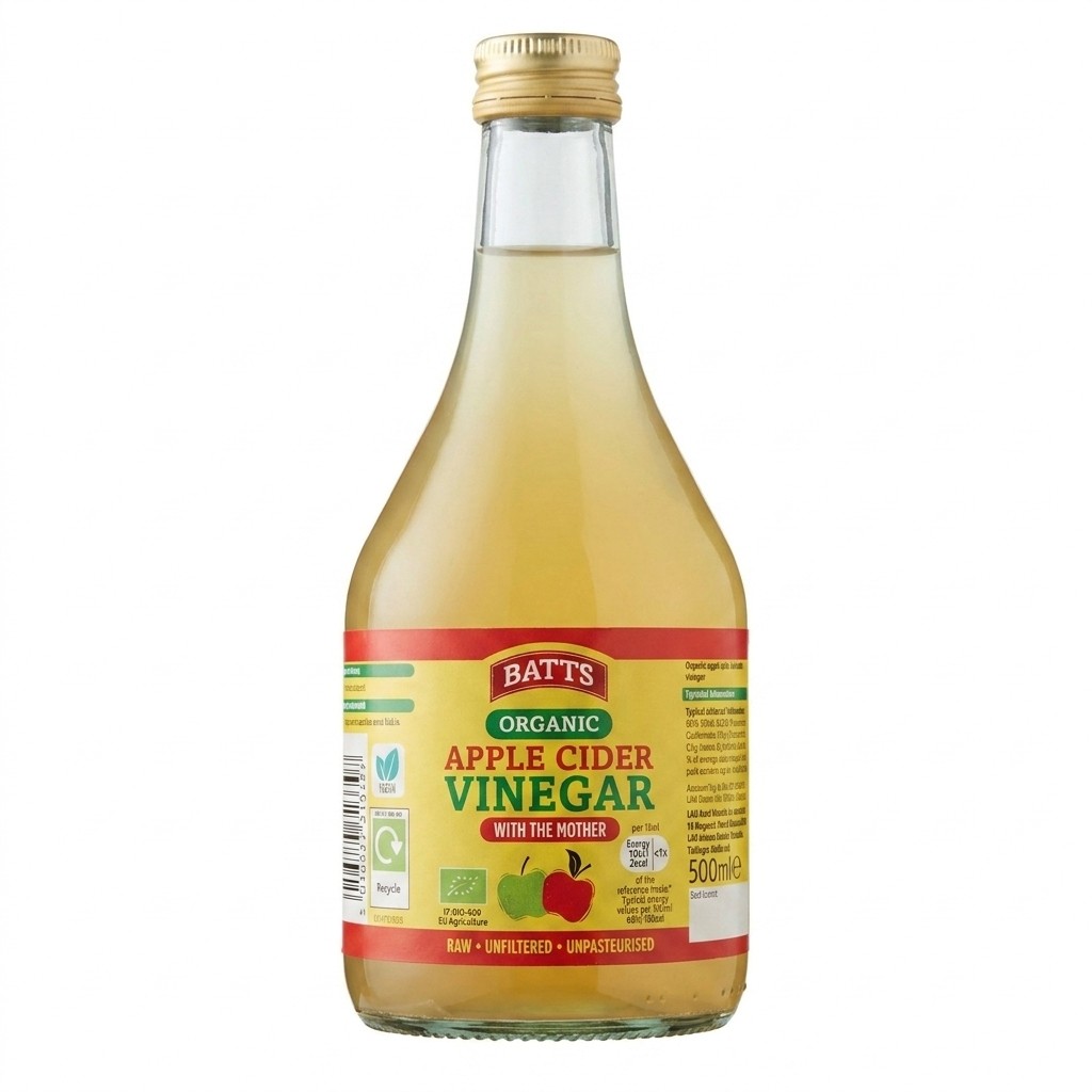 Batts Organic Apple Cider Vinegar 500ml