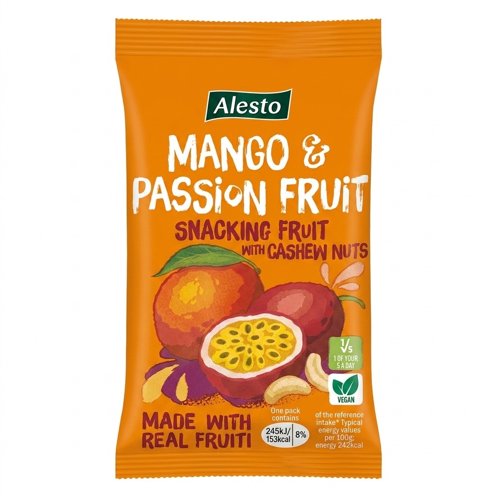 Alesto Mango & Passion Fruit Snacking Fruit 40g