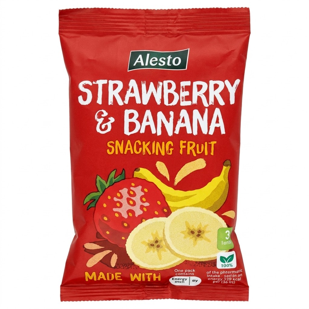 Alesto Strawberry & Banana Snacking Fruit 40g