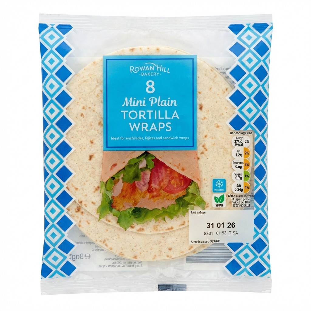 Rowan Hill Bakery Mini Plain Tortilla Wraps 248g