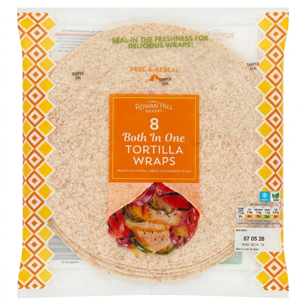 Rowan Hill Bakery Both In One Tortilla Wraps 496g