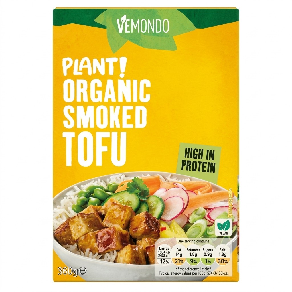 Vemondo Plant! Organic Smoked Tofu 360g