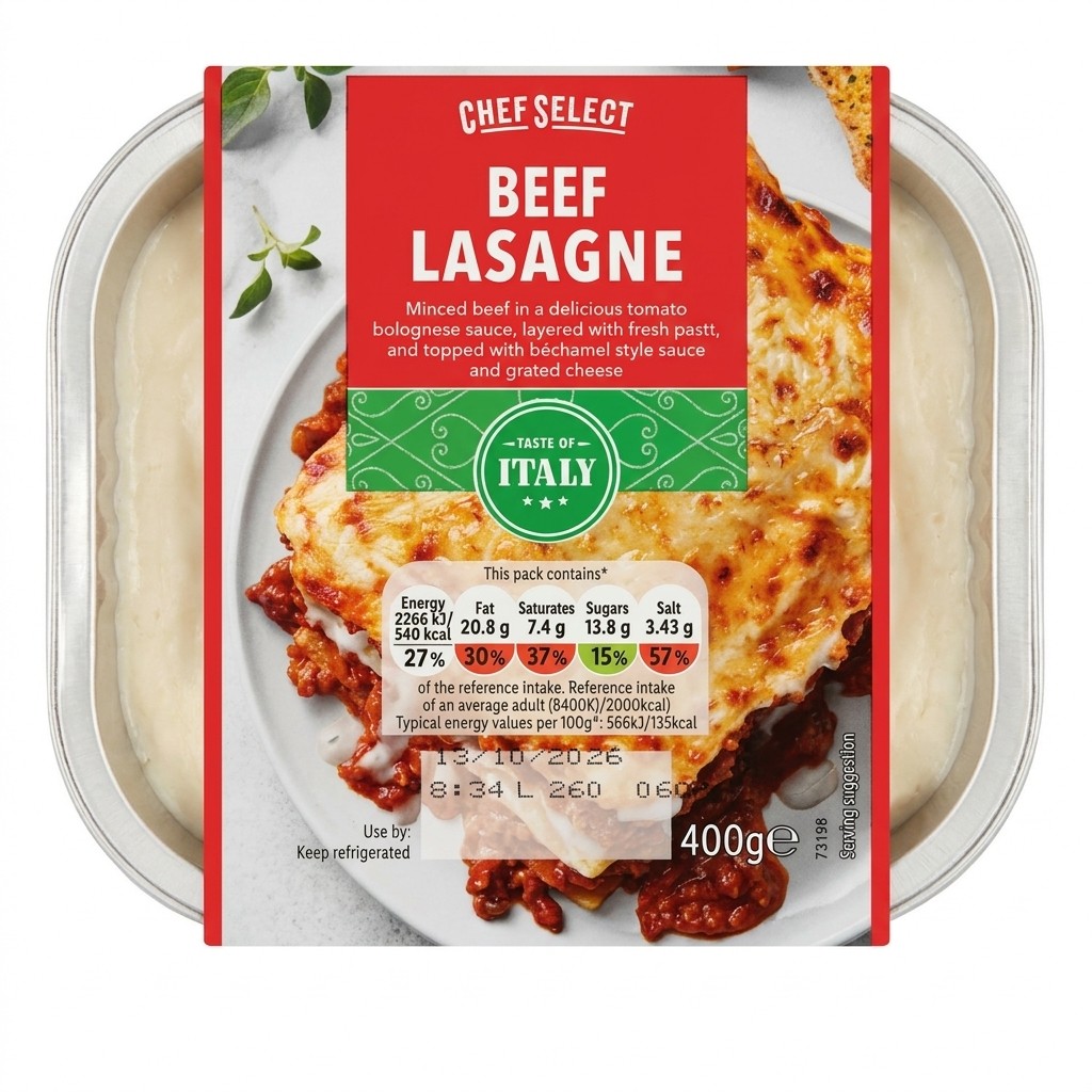 Chef Select Beef Lasagne 400g