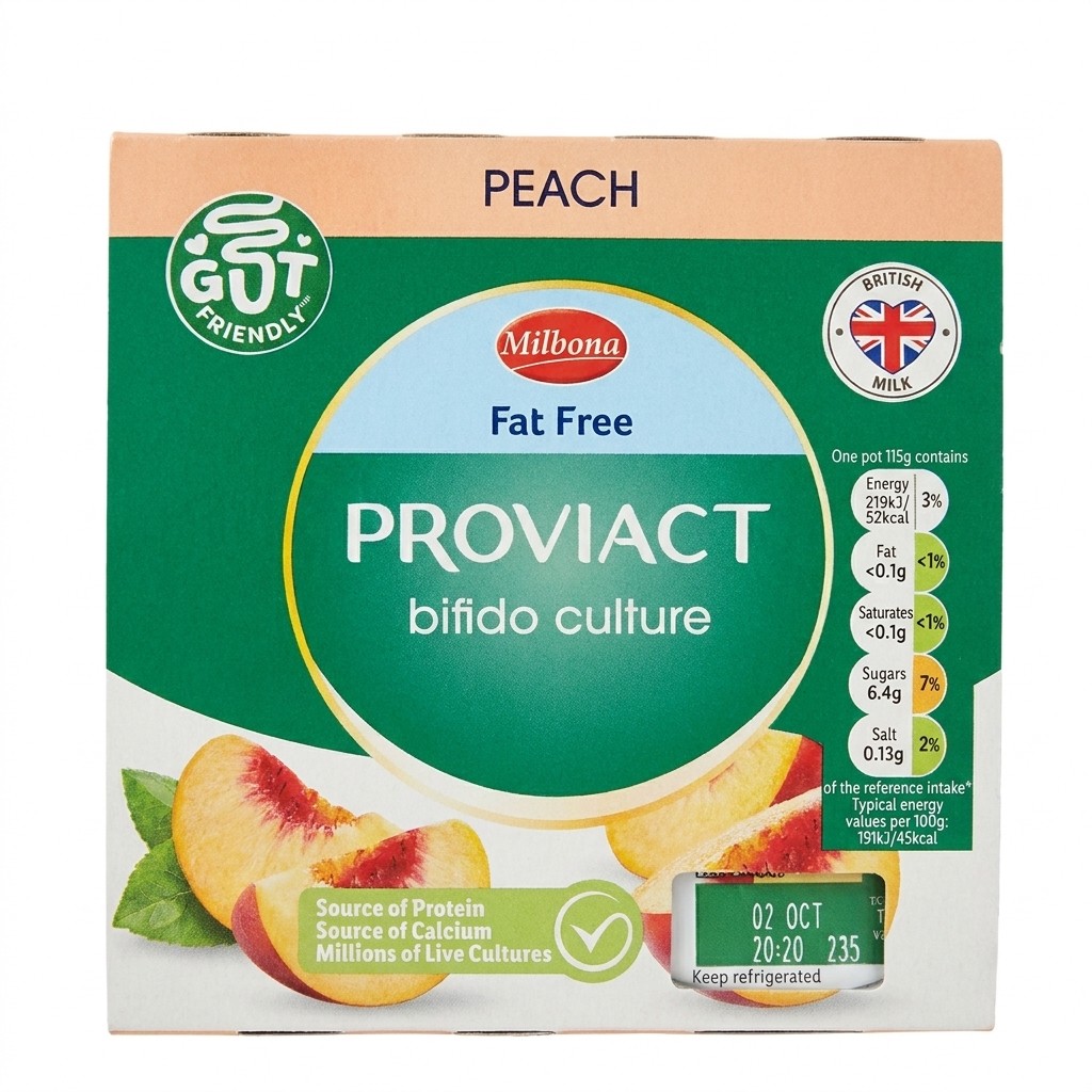 Milbona Proviact Peach Yogurt 460g