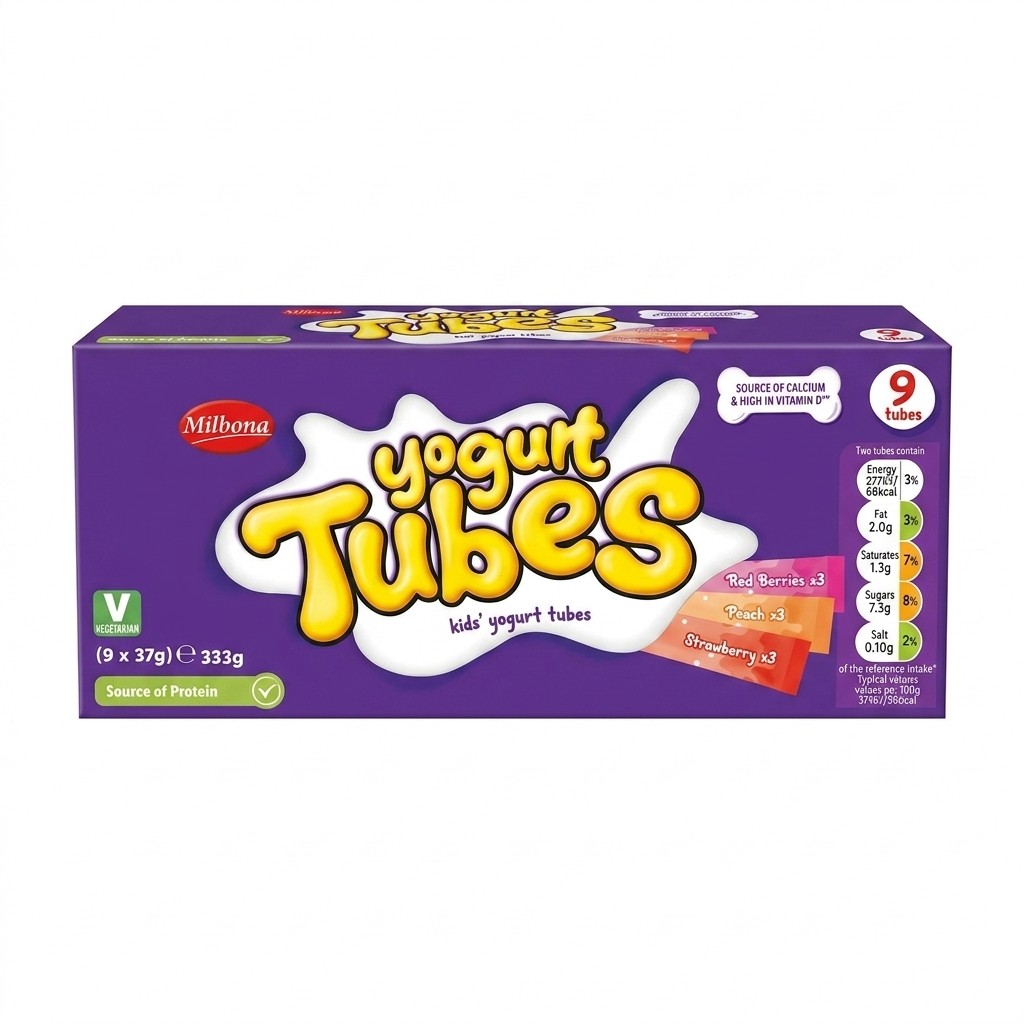 Milbona Yogurt Tubes 333g