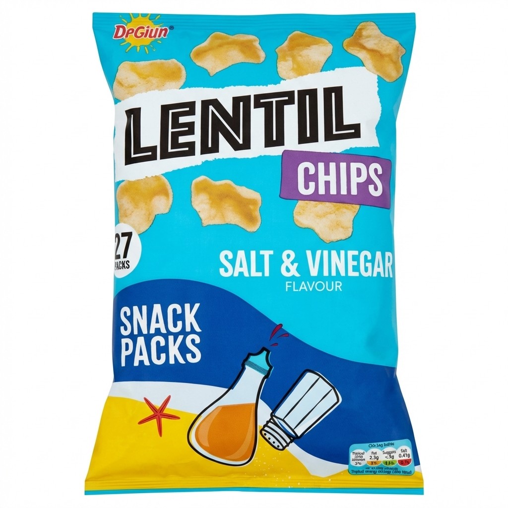 Lidl Lentil Chips Salt & Vinegar 90g