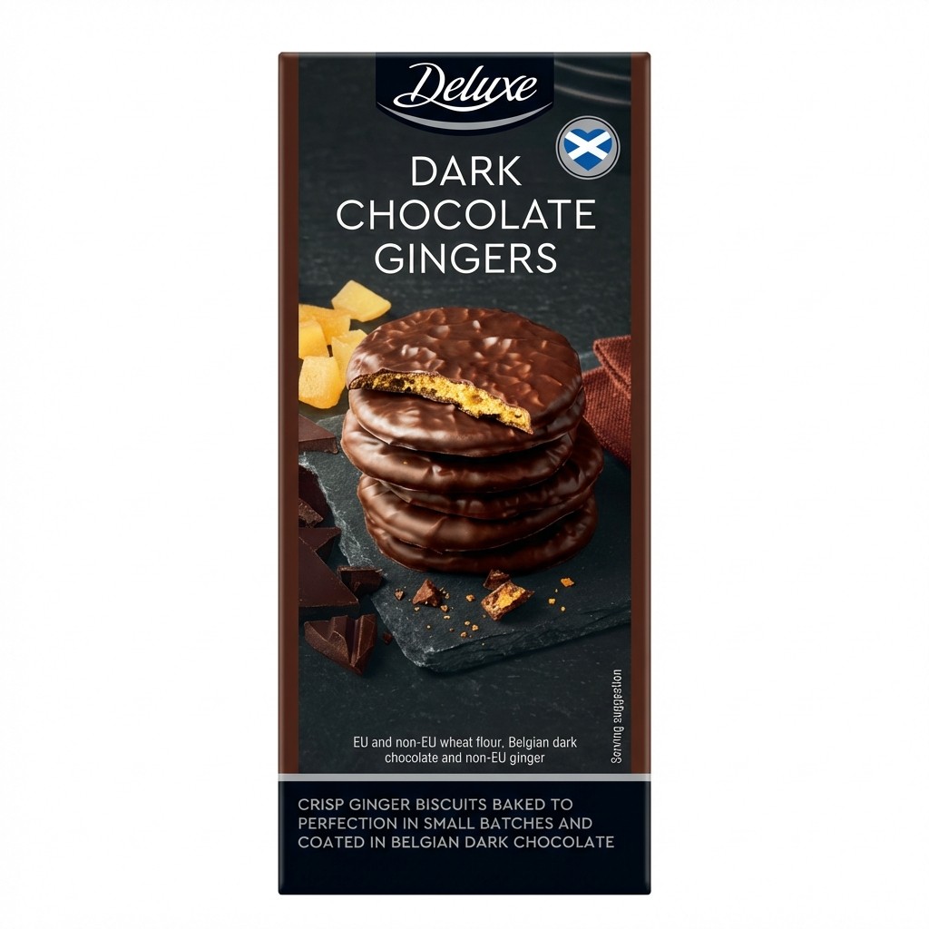 Deluxe Dark Chocolate Gingers 150g