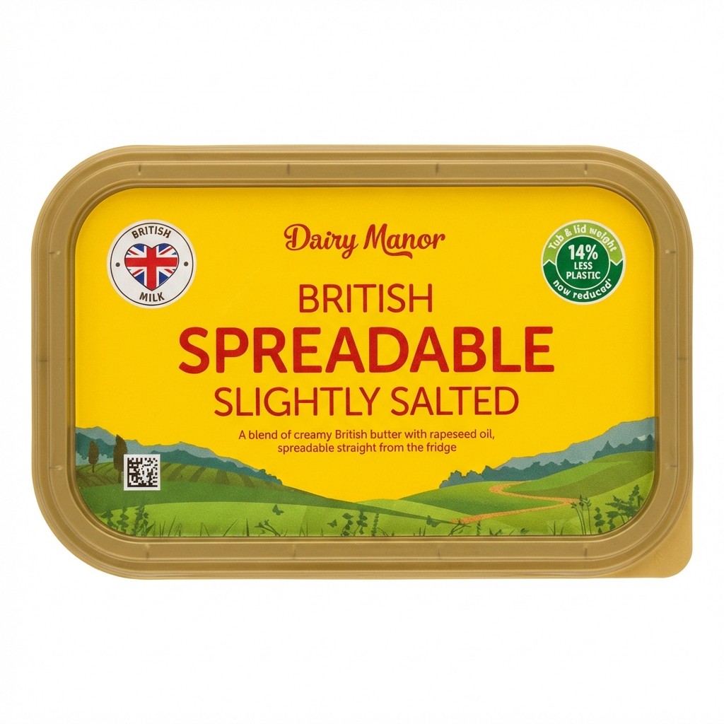 Dairy Manor British Spreadable Slightly Salted 500g