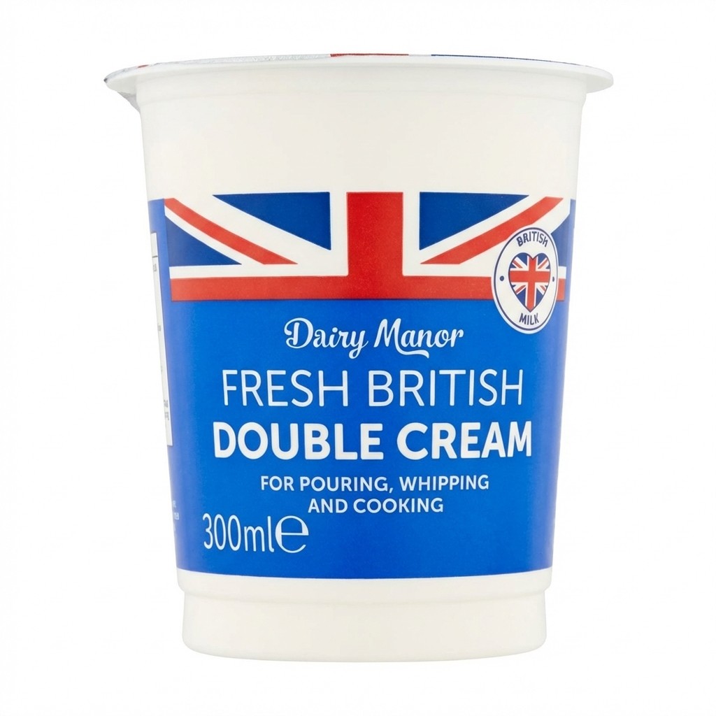 Dairy Manor Fresh British Double Cream 300ml
