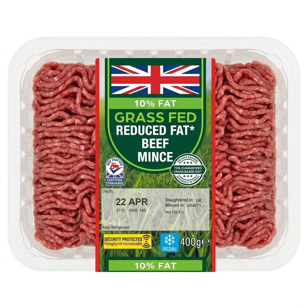 Lidl Grass Fed Reduced Fat Beef Mince 400g