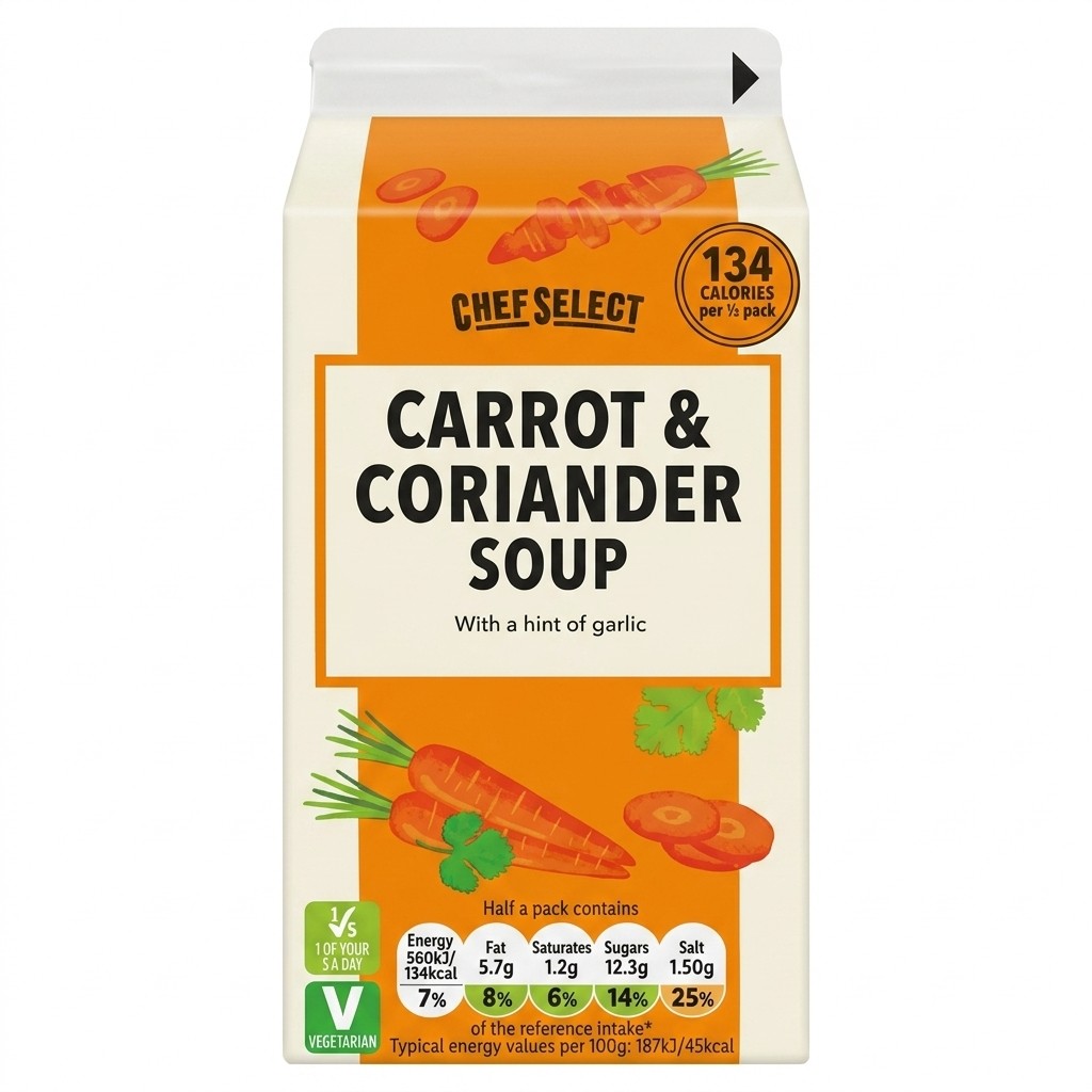 Chef Select Carrot & Coriander Soup 600g