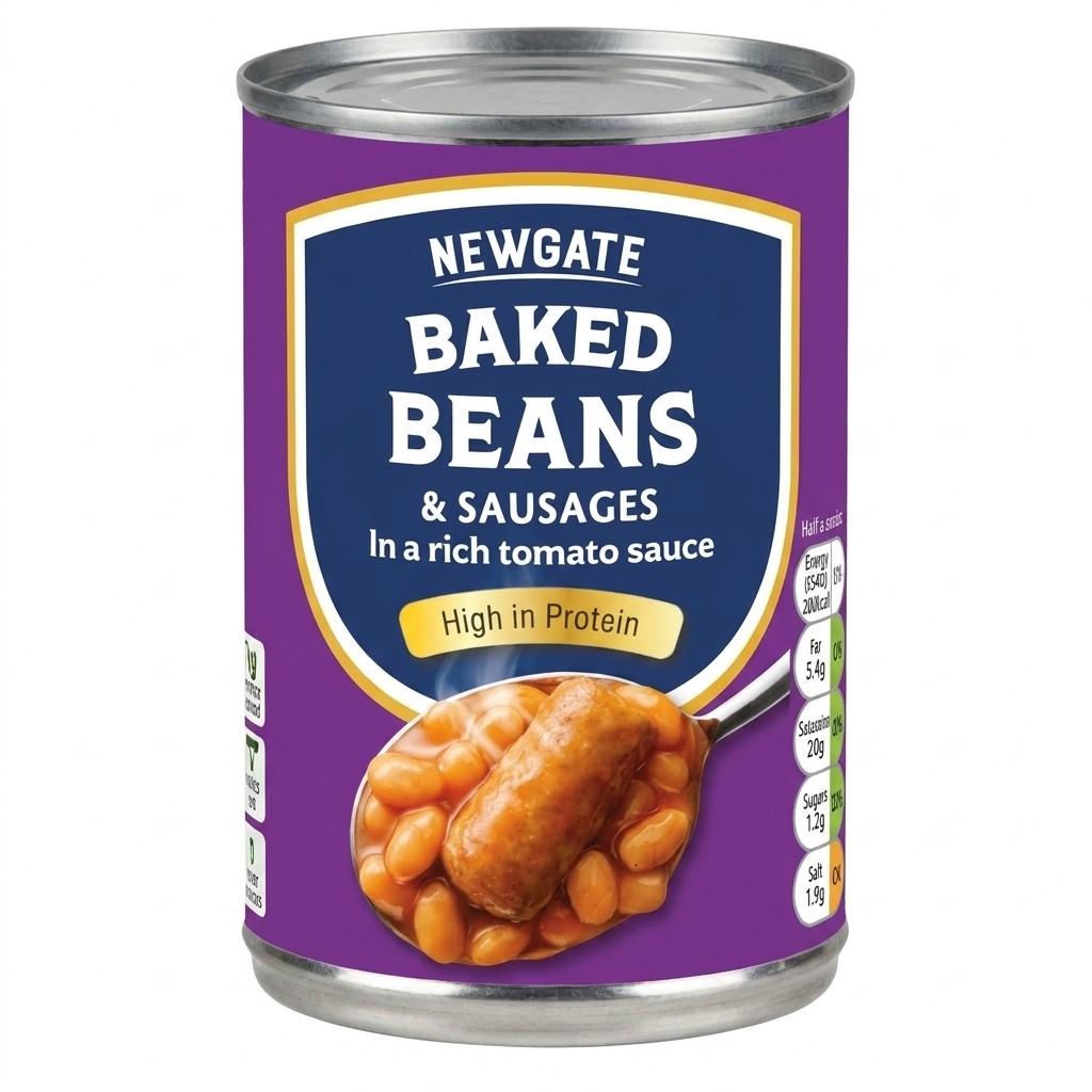 Newgate Baked Beans & Sausages 400g